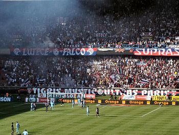 Paris Saint-Germain - SM Caen football match at the Parc des Princes.