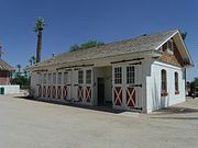 1905 Saguaro Ranch Wagon and auto garage.