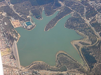 Aerial view of Happy Valley Reservoir