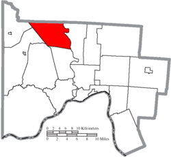 Location of Morgan Township in Scioto County