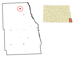 Location of Walcott, North Dakota