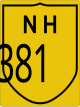 National Highway 381 shield}}