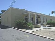 The Neighborhood House was built in 1937 and is located at 6029 S. Seventh St. It was listed in the Phoenix Historic Property Register in May 1990.