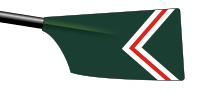 St Aidan's College Boat Club: green with white/red/white chevrons