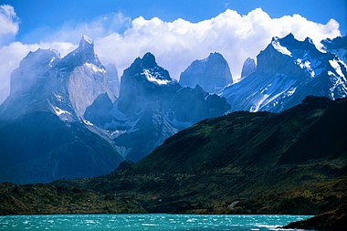 Looking towards Torres Del Paine, Chile