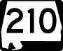 State Route 210 marker