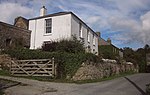 Ambrook Farmhouse including Courtyard Wall and Doorway to South