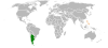 Location map for Argentina and the Philippines.