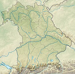 Map showing the location of Höllentalferner