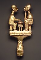 Akan metalwork from the Brooklyn Museum, New York City, United States.