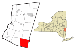 Location of Ancram, New York