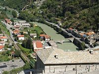 The fort's commanding position dominates this part of the Aosta Valley.