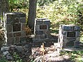 Graves of Grey Owl, Anahareo and Shirley Dawn at Ajawaan Lake.