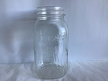 Hazel Atlas trademark shown on canning jar