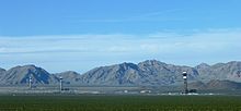 The Ivanpah solar project in San Bernardino, California, United States.