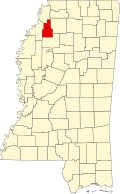 奎特曼县在密西西比州的位置