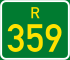 Regional route R359 shield