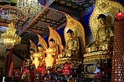 Shrine to the Five Tathagathas in Bixia Temple on Mount Wutai in Shanxi, China