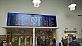 The new timetable display taken into use in December 2015.