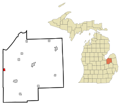 Location of Reese, Michigan