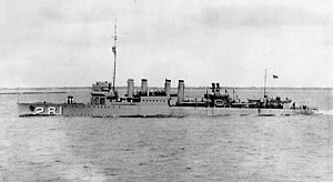 USS Sharkey (DD-281) underway in 1924.