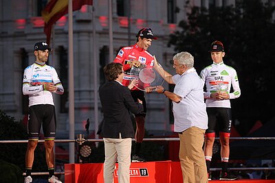 Podium in Madrid on 15 September 2019