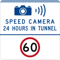 (G6-331-1) Speed Camera in Tunnel (24 Hours) (Speed Limit) (used in New South Wales)