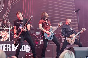 Alter Bridge performing at Rock am Ring in 2017. From left to right: Scott Phillips, Brian Marshall, Myles Kennedy and Mark Tremonti.