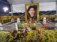Amma Memorial on the day of cremation