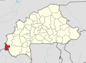 Location in Burkina Faso