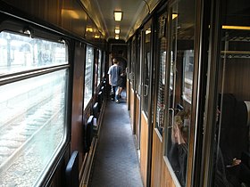 編號為AM 500的「AM車廂」內部的一等座包廂，2010年8月21日拍攝。