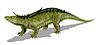 Artists's restoration of the Triassic aetosaur Desmatosuchus found at Petrified Forest National Park.