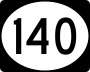 Vermont Route 140 marker