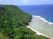 Forested cliffs on ʻEua