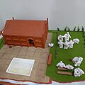 Miniature model of a shkinta displayed at Ganzibra Dakhil Mandi in Liverpool, New South Wales, Australia