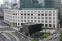 JP Tower in Tokyo, built in 2012, uses the former facade of Tokyo Central Post Office, built in 1933.