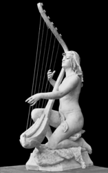 Egyptian Harpist by Jeanne Itasse-Broquet, 1891