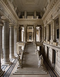 The monumental marble staircase