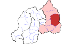 Shown within Eastern Province and Rwanda
