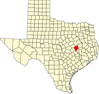 德克萨斯州罗伯森县地图