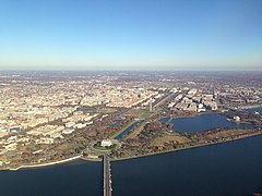 The Arlington Memorial Bridge and the National Mall in 2013