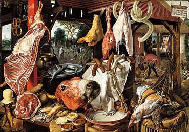 Butcher's Stall with the Flight into Egypt, Gustavianum, University Art Collections, Uppsala University, 1551