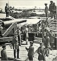 J.D. Edwards photograph of Confederates occupying batteries outside Fort Pickens