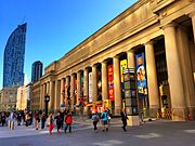 View of the facade of Toronto's Union Station