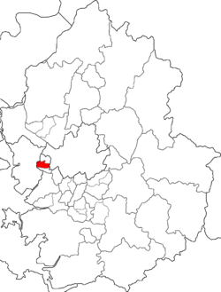 Map of Gyeonggi Province highlighting Wonmi-gu.