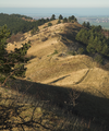 View from the Ziegenberg of the Struvenberg and the Ziegenberg bei Heimburg Nature Reserve