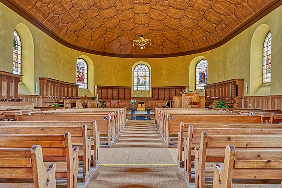 Interior of the Church of Bex.