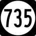 State Route 735 marker
