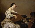 Woman Tuning a Lute, about 1700–05 (MFA, Boston, 69.958)