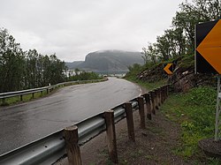 View of the road near the village